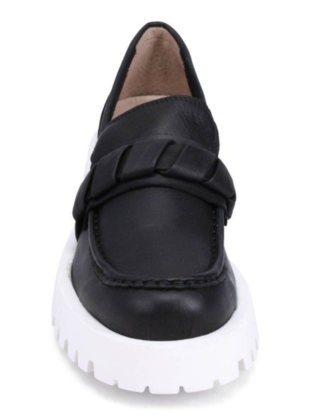 MIZ MOOZ Vicky Black Leather Loafer Chunky Platform Sole EU 41 US 10.5-11 NEW
